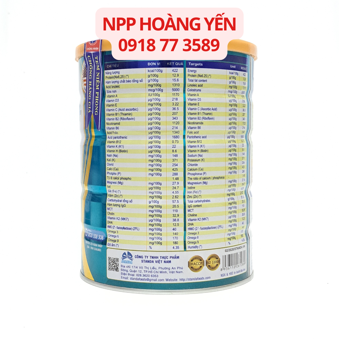 Sữa non Pisilac Pro 2 Colostrum 900g dành cho bé 6-36 tháng
