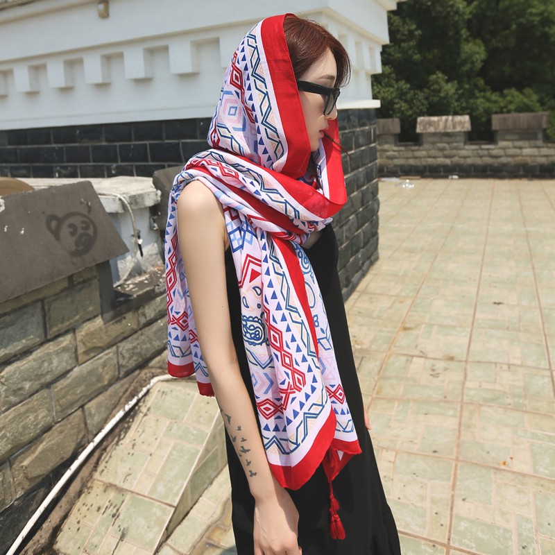 Khăn Choàng Thổ Cẩm Đi Biển