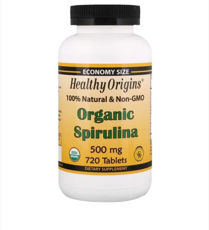Viên tảo xoắn hữu cơ Healthy Origins Organic Spirulina 500mg 720 viên cao cấp