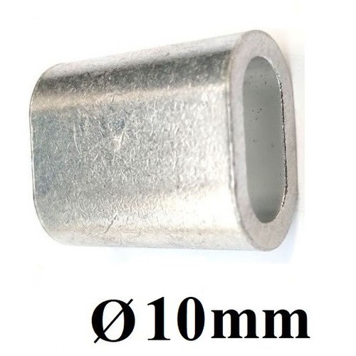 Cốt nhôm đầu nhôm khóa dây cáp 10mm