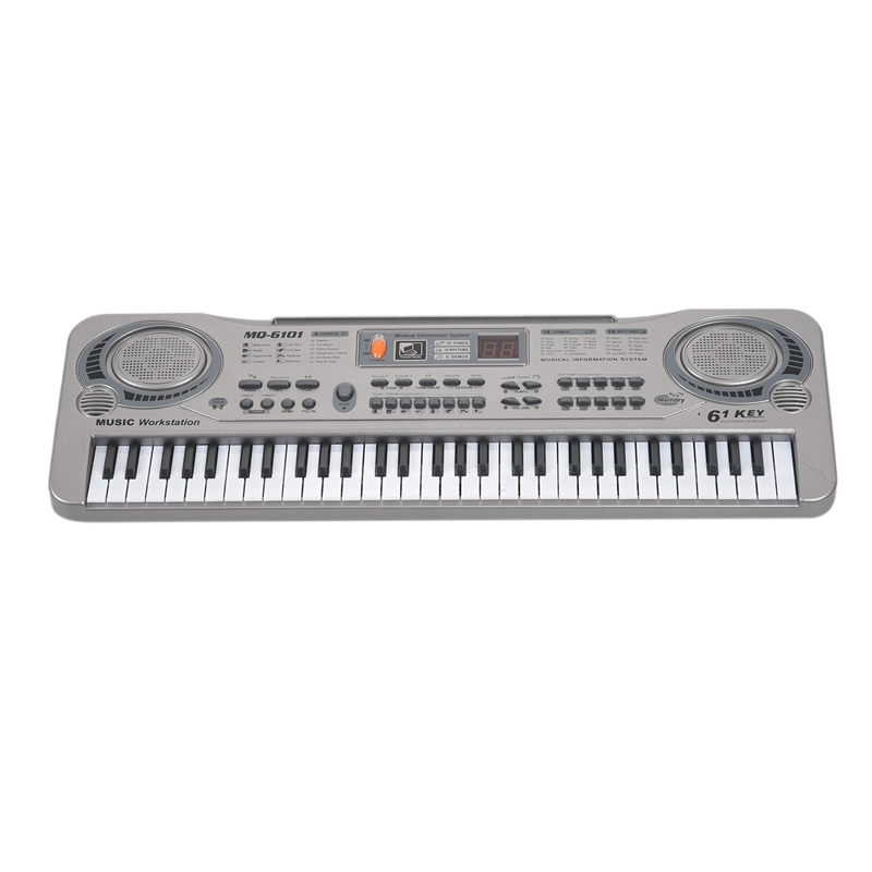 61-Key Keyboard Piano Piano Led Instrument Keyboard 21-Inch Music Education Double-Row Electronic Piano Children Beginner Electronic Keyboard Piano Eu Plug