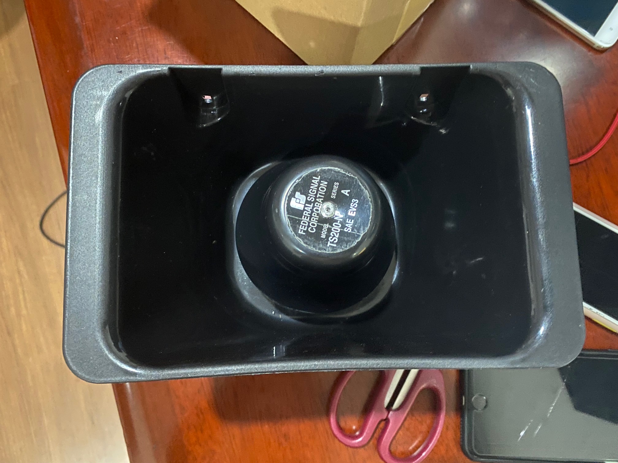 1 pc 200W funnel speaker car horn sound box emergency loudspeaker horn speaker
