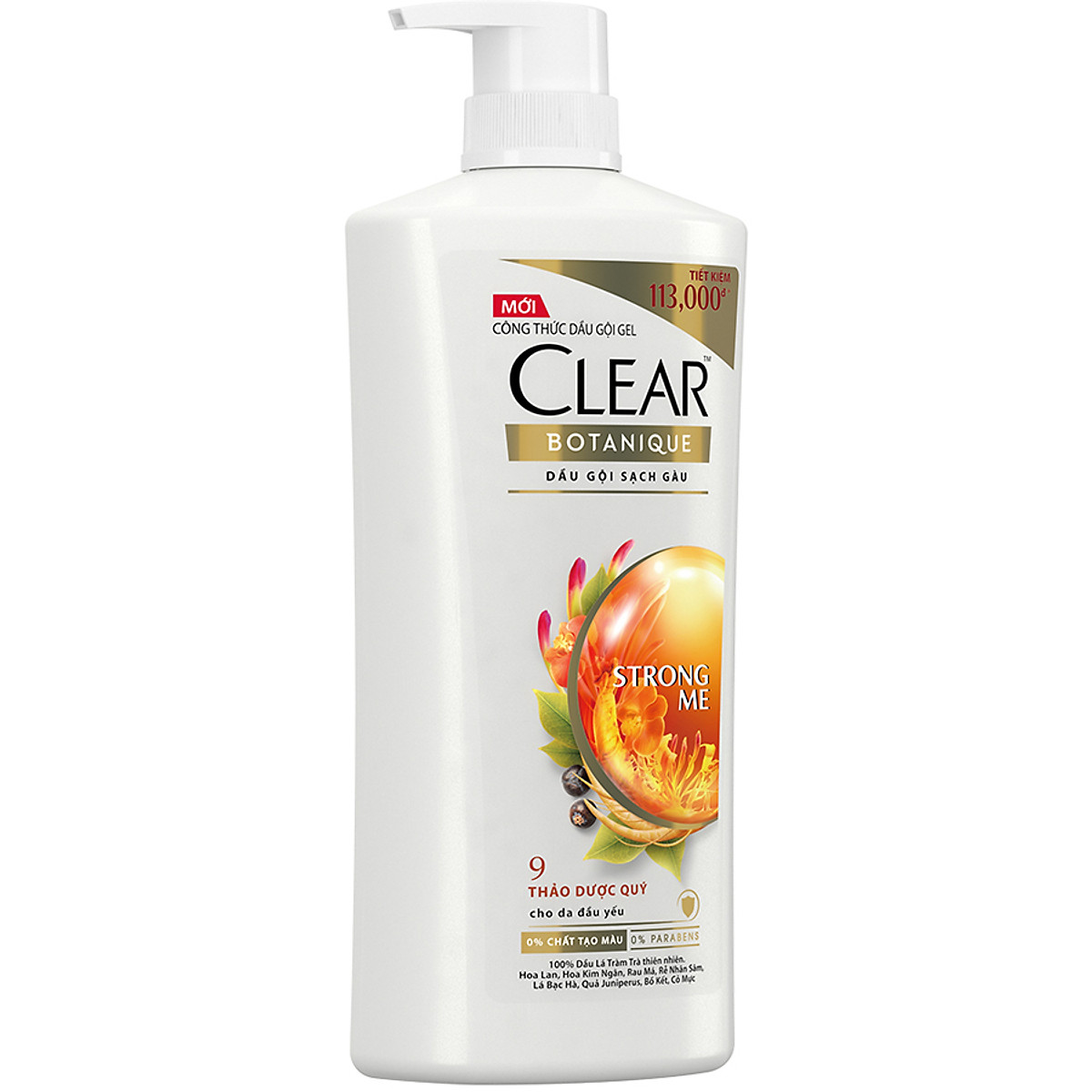 Dầu Gội Sạch Gàu CLEAR Thảo Dược (900g)