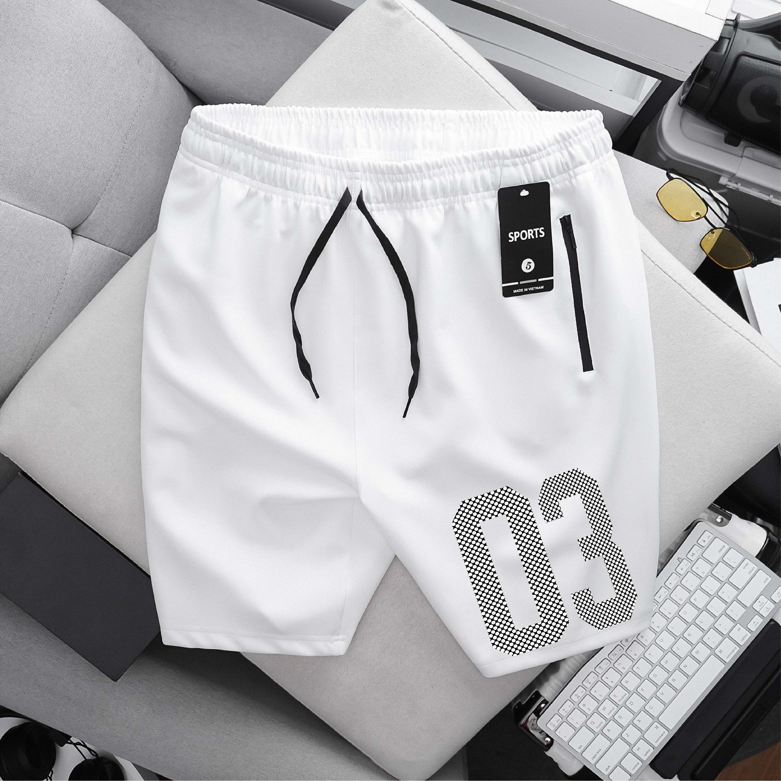 Quần short thun nam bigsize - in số 03