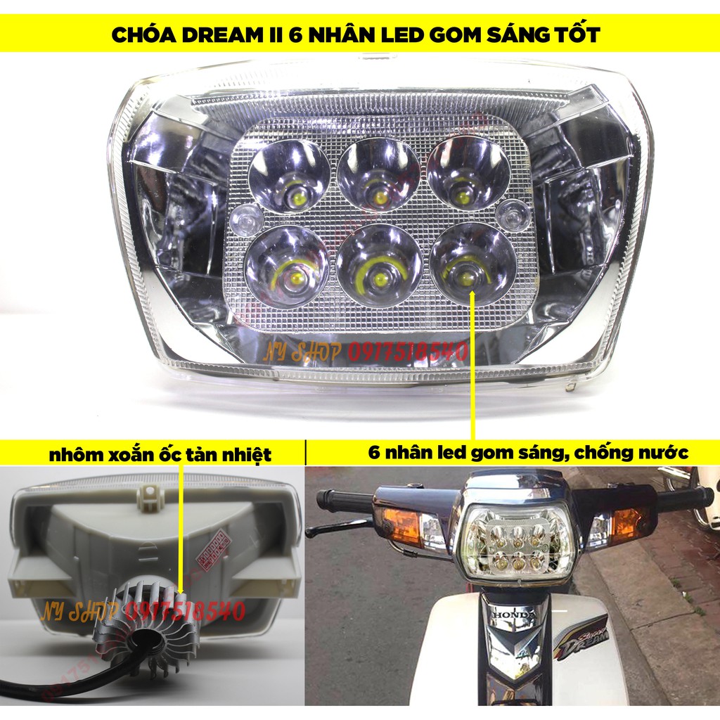 Choá đèn Led Dream lưu ý led chỉ dùng điện bình