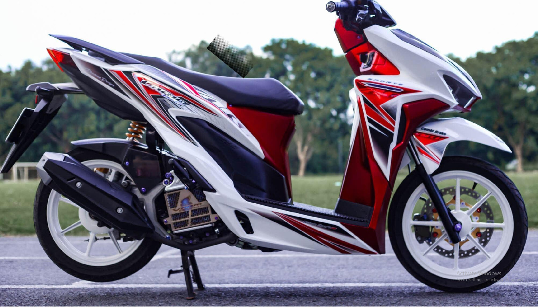 Tem rời vario 150 dán xe trắng
