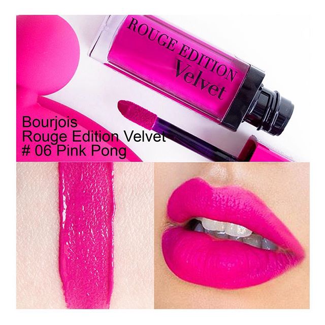 Son Bourjois Velvet 06 màu hồng fuchsia