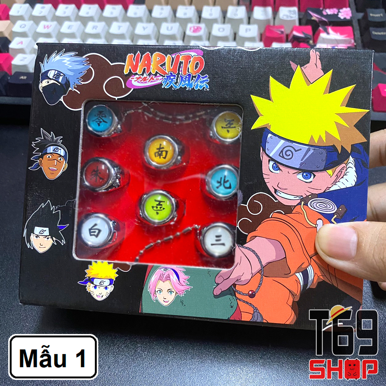 [Có 2 mẫu] Bộ 10 nhẫn Akatsuki - anime Naruto [T69 Shop]