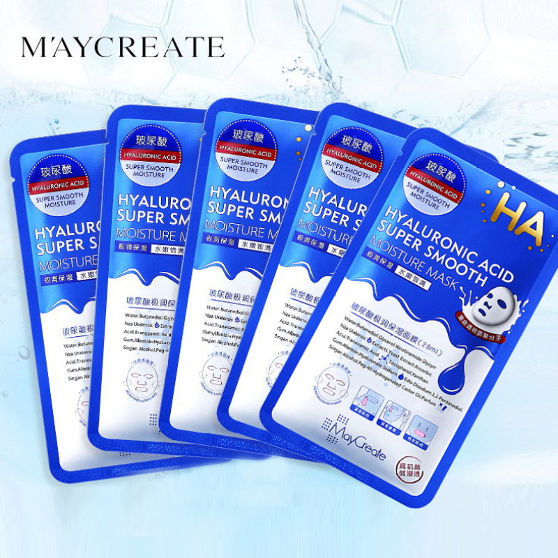 TAMIKO - Combo 5 mặt nạ HA Maycreate dưỡng ẩm mặt nạ giấy nội địa Trung mặt nạ dưỡng trắng TM-MA284
