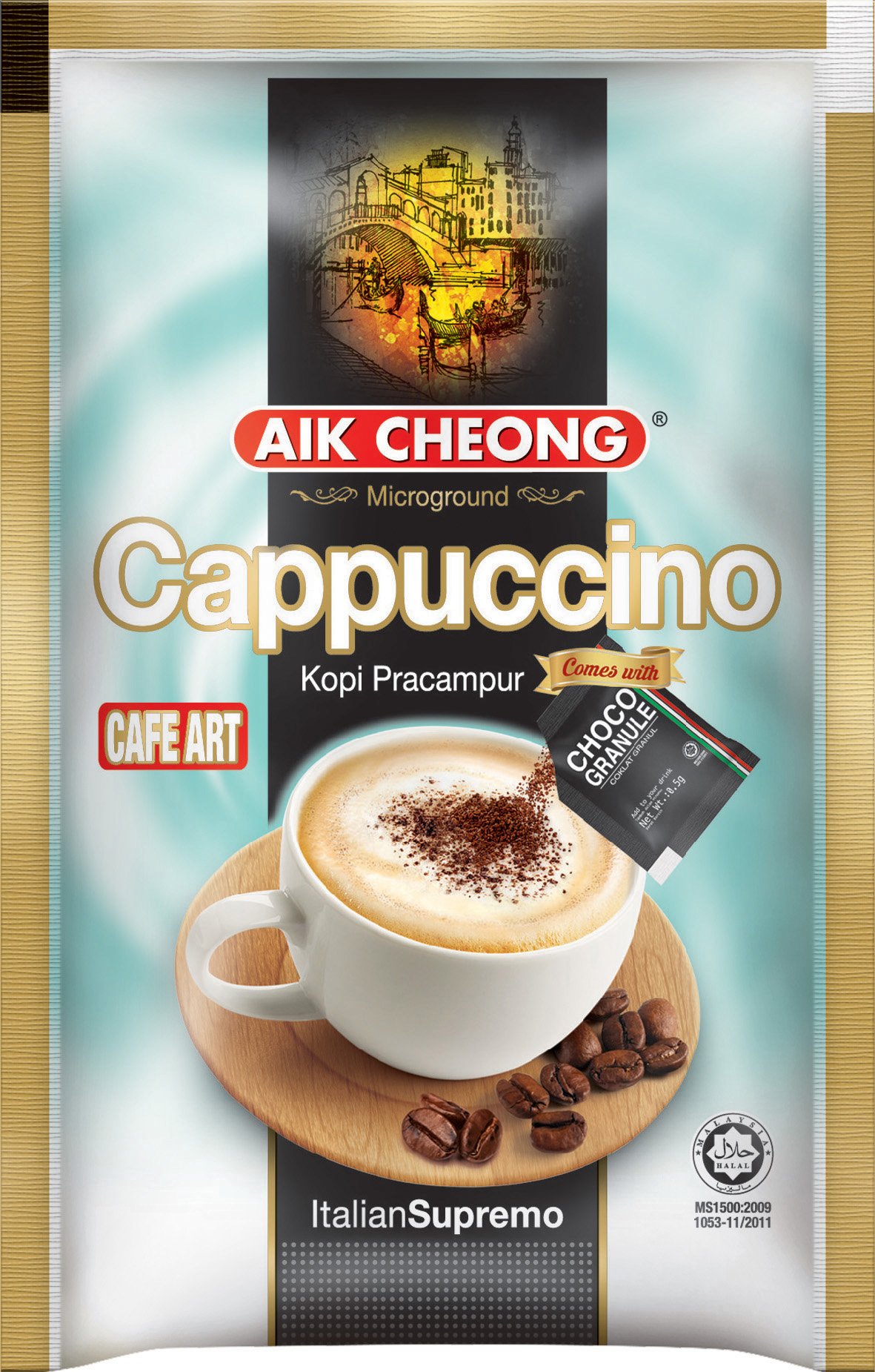 Cà phê  Aik Cheong Tek Tarik Capuchino (12 Gói x 25g)