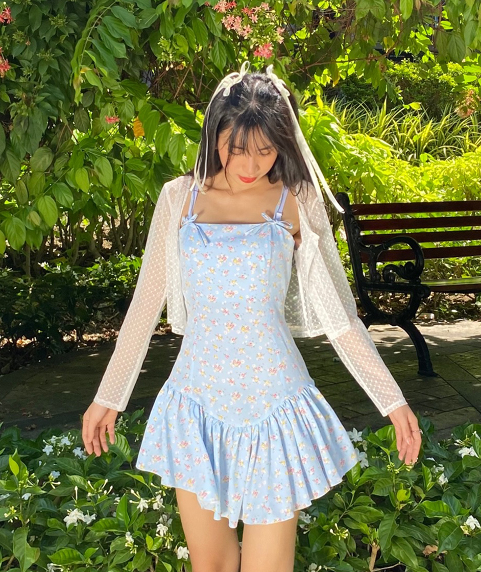 DALLA Đầm đuôi cá hoa nhí (D10)