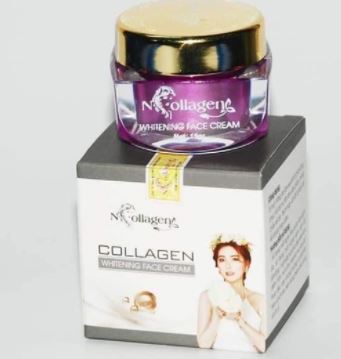 Kem Face Tím dưỡng trắng da mặt Whitening face chính hãng N'Collagen mới