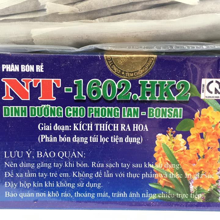 Phân bón cho lan NT1602 HK2 giai đoạn chuẩn bị ra hoa