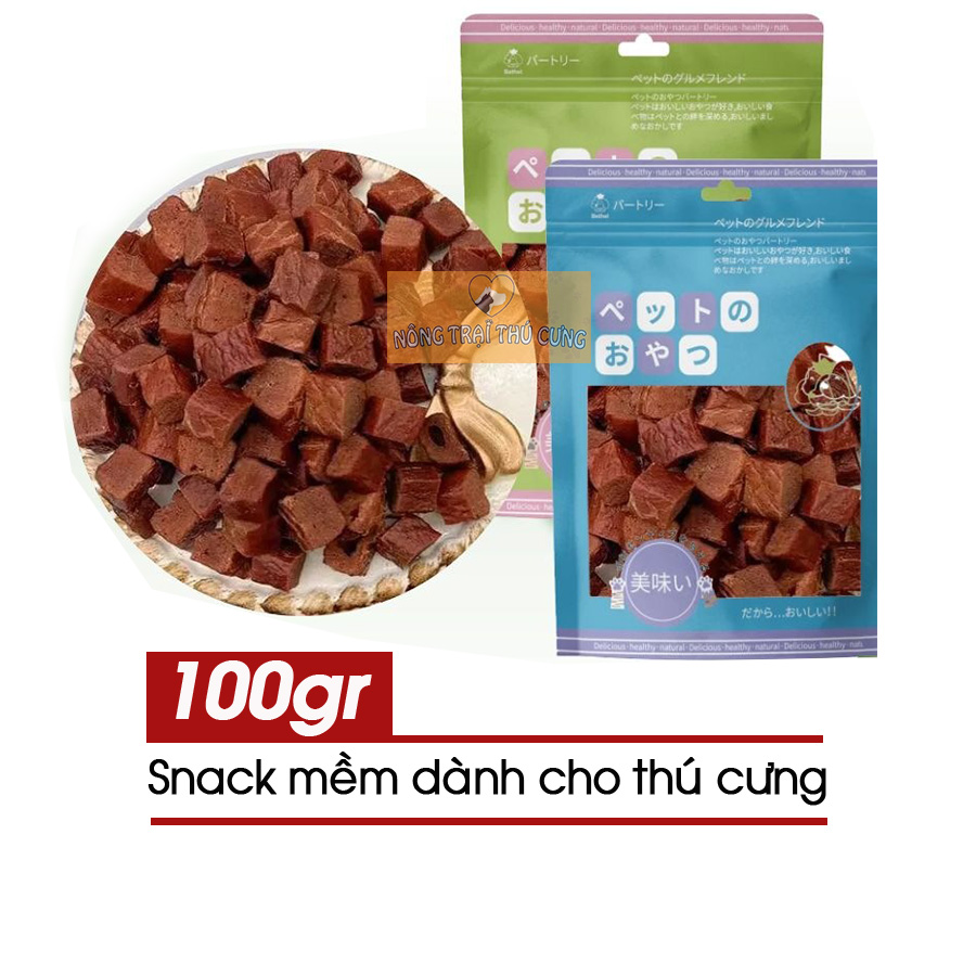Snack Mềm Cho Chó Mèo Vị Cá Hồi (Nội Địa Trung) - [Nông Trại Thú Cưng]