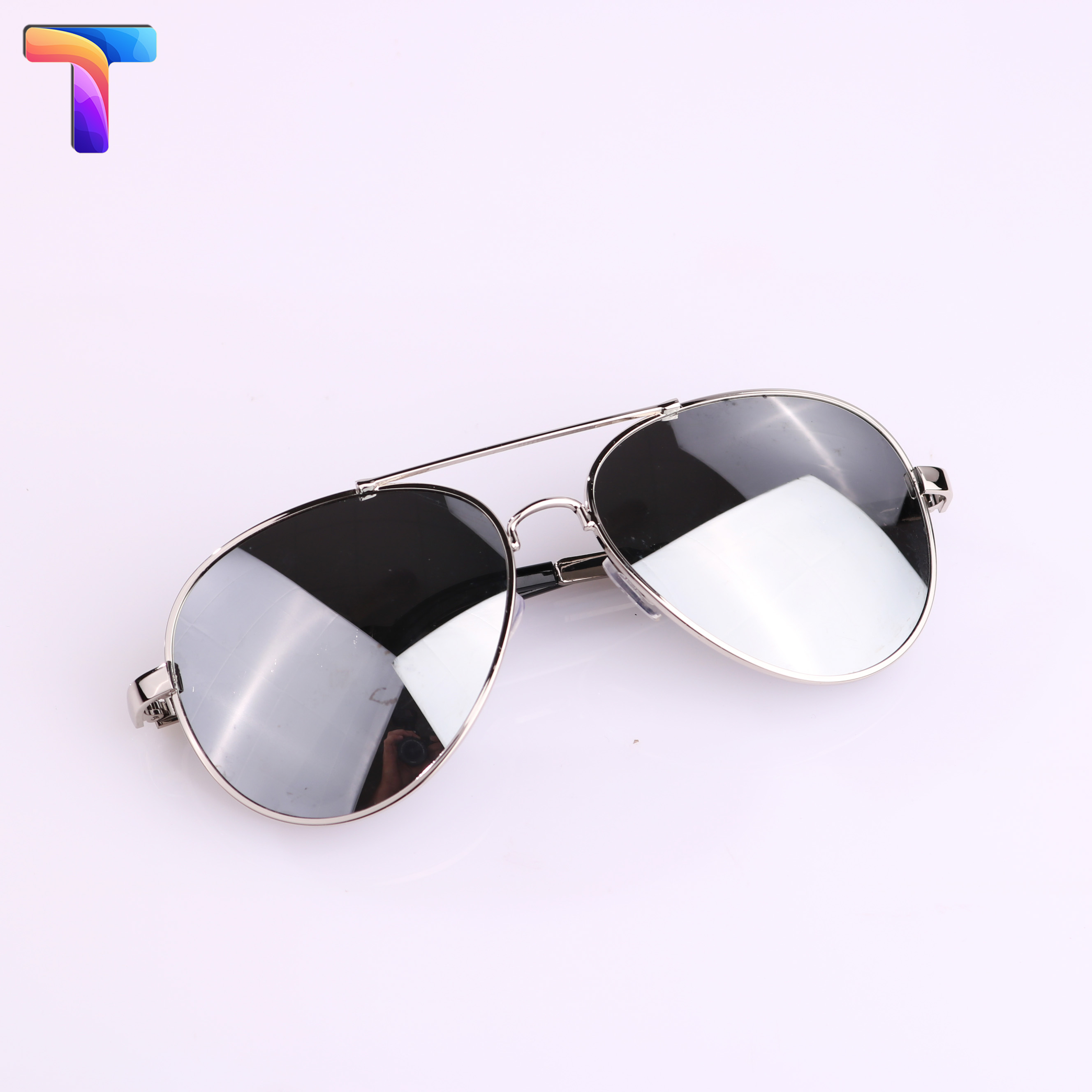 Kính râm phân cực tráng gương Aviator 0017 [ tặng kèm thẻ thử phân cực ]