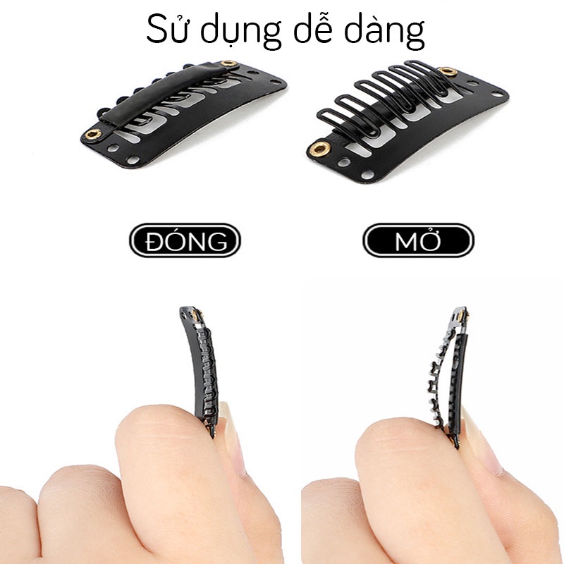 Kẹp bấm tóc giả dùng để cố định tóc(30 cái)