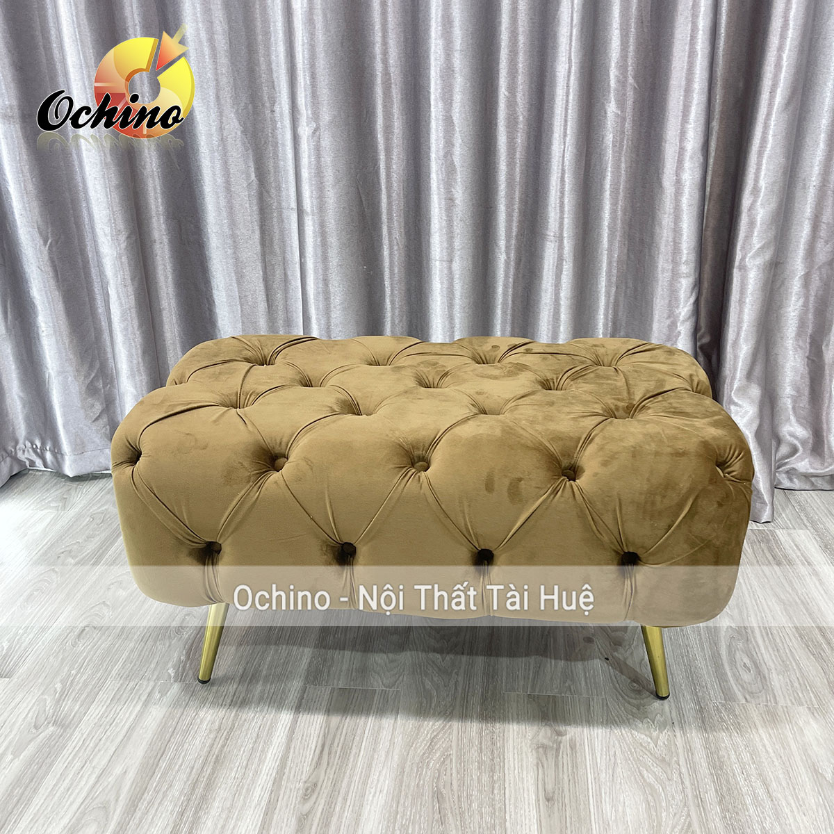 Ghế băng chờ, ghế dài nhún cổ điển sang chảnh size 1m2, 80cm, 1m4