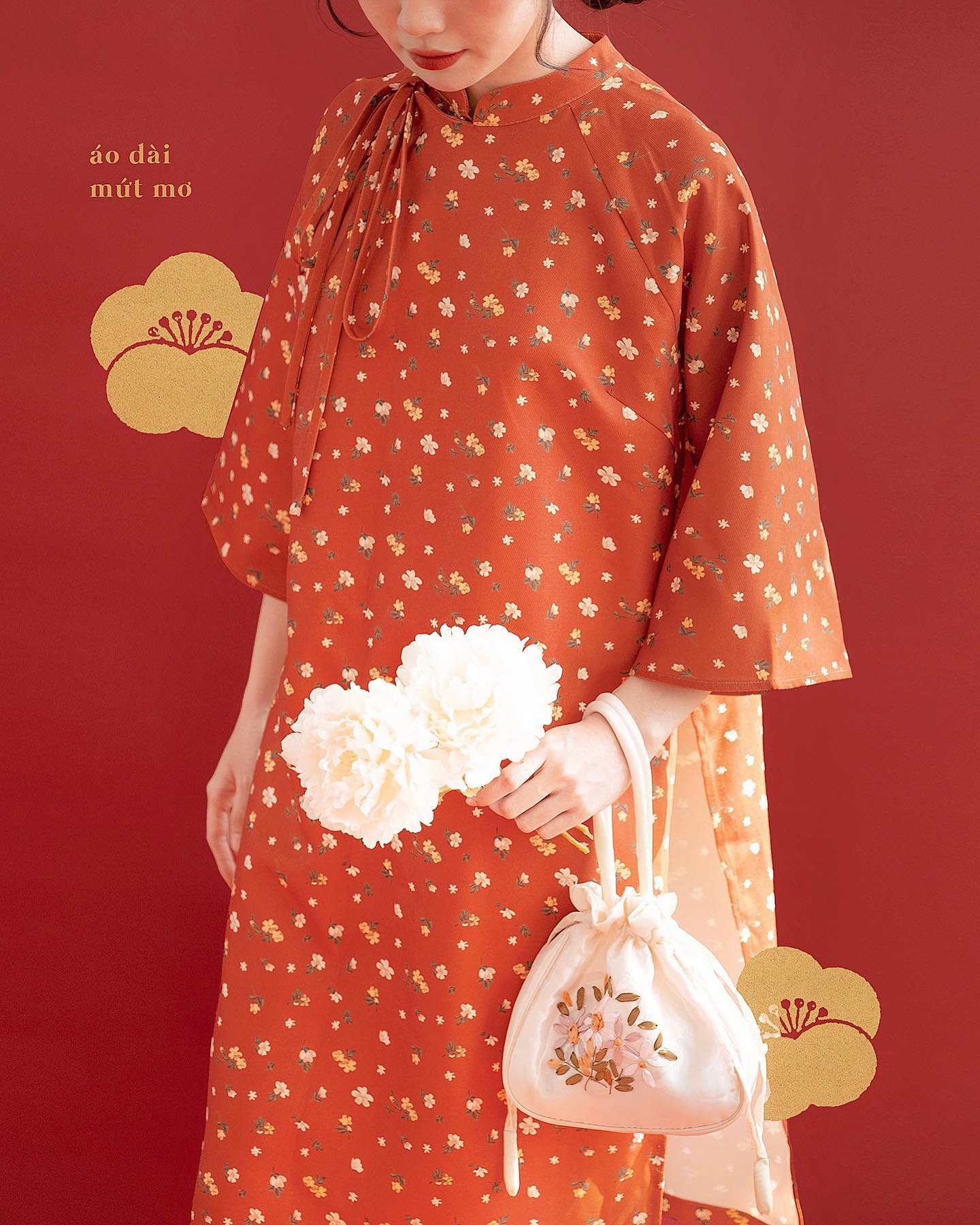Set áo dài (kèm quần) Naked by V - Mứt Tết
