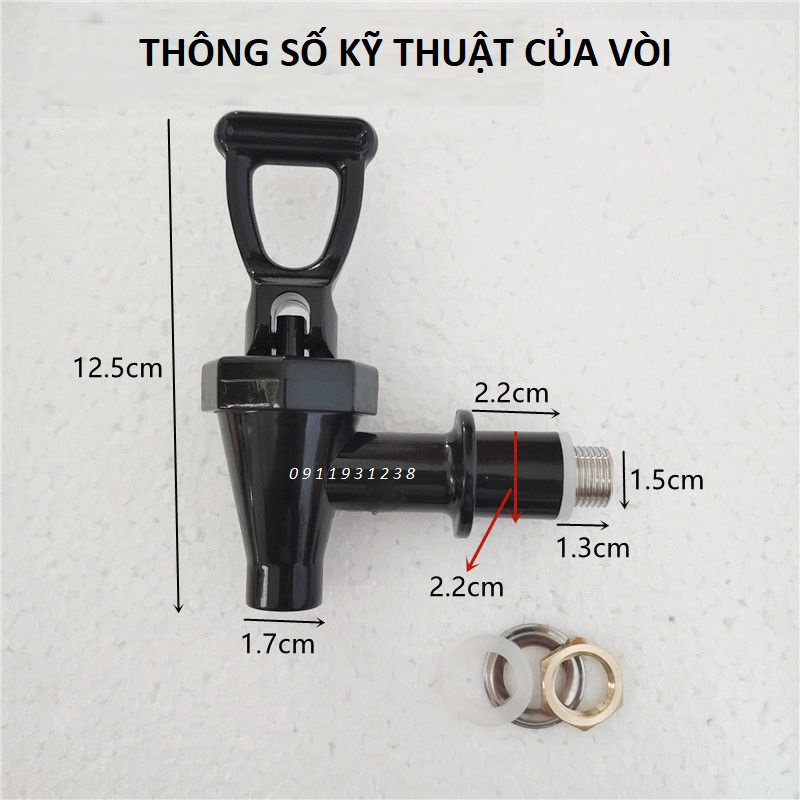 Vòi bình ủ trà 6 - 8 - 10 - 12L , bình đựng juice (phụ kiện)