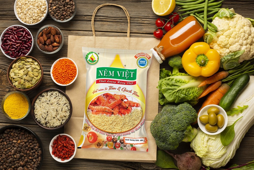 [Nêm Việt] Gói 400gr hạt nêm Tôm và Gạch Tôm