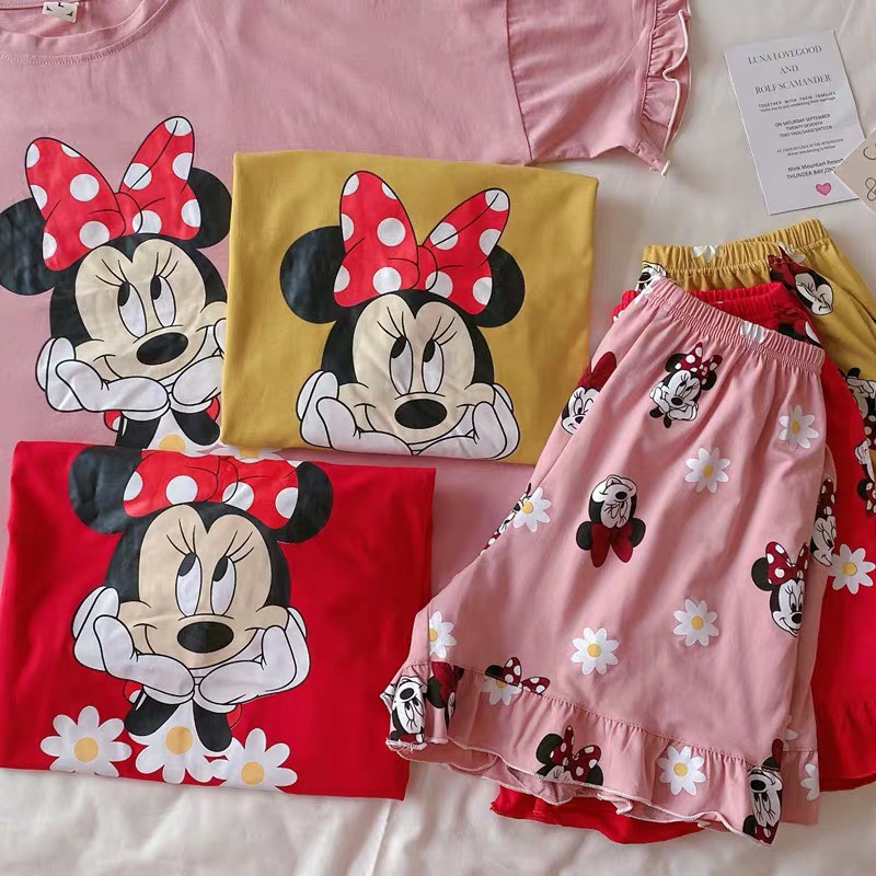 Sét bộ đùi phối bèo mickey cute ttsla0173
