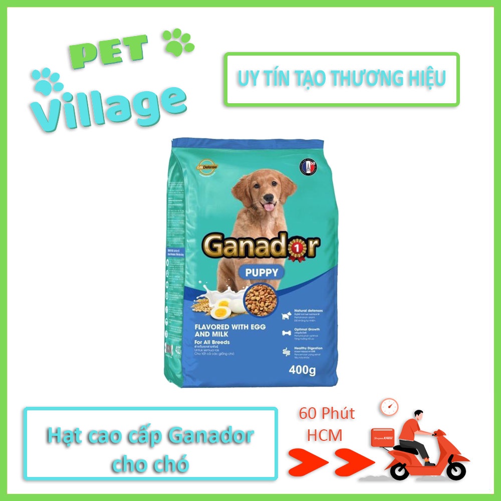 Thức ăn cho chó con Ganador vị Trứng và Sữa - Egg and Milk 400 gram | Hạt Cho Chó Ganador