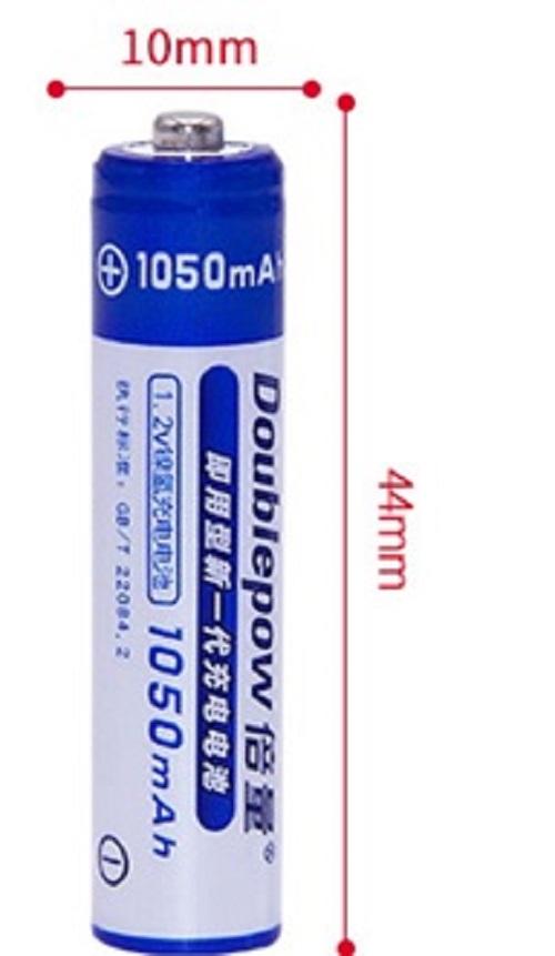 Combo sạc Doublepow DP-B02 và 4 pin tiểu sạc AAA1050mAh
