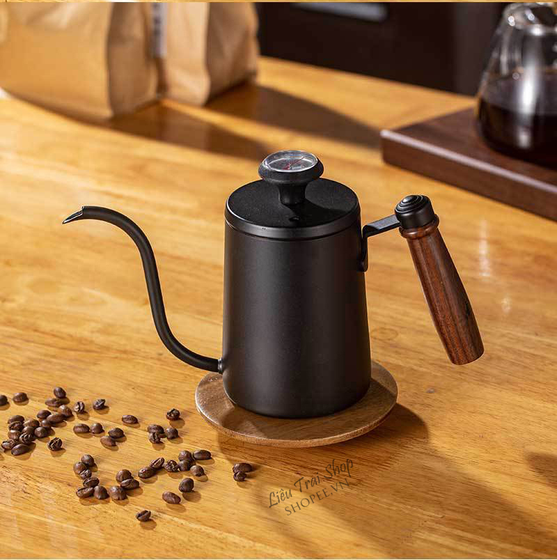 Bình drip ấm drip pha cà phê cafe pourover ấm cổ ngỗng v60 drip kettle