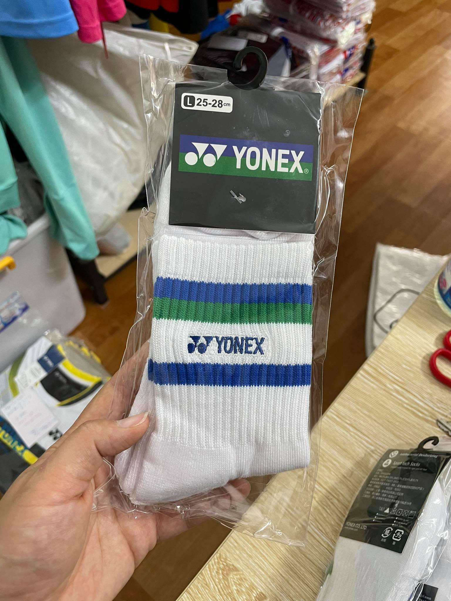 Tất cầu lông Yonex 2 vạch cao cổ