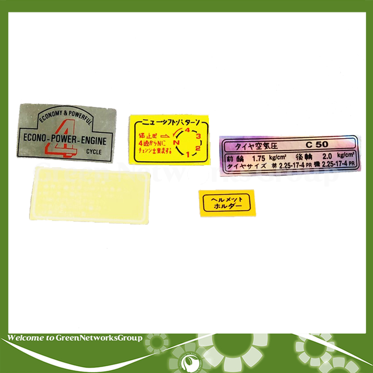 [HCM]Bộ Tem thông số xe Cub 50 Greennetworks