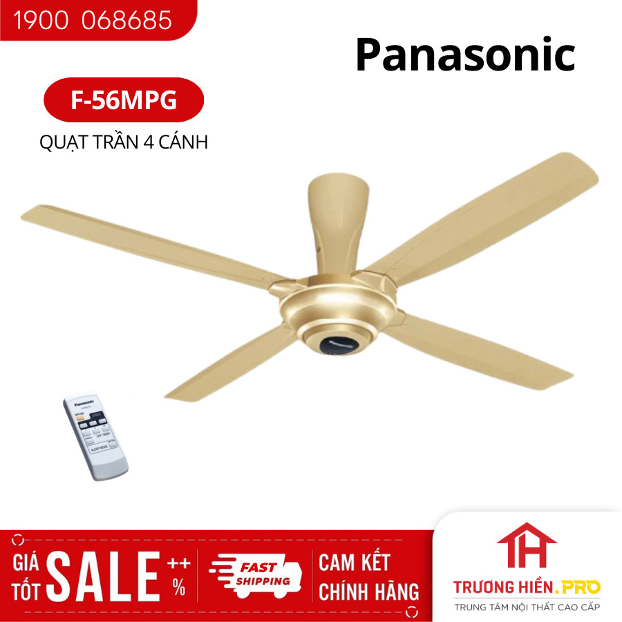Quạt trần panasonic 4 cánh f56mpg - hàng chính hãng