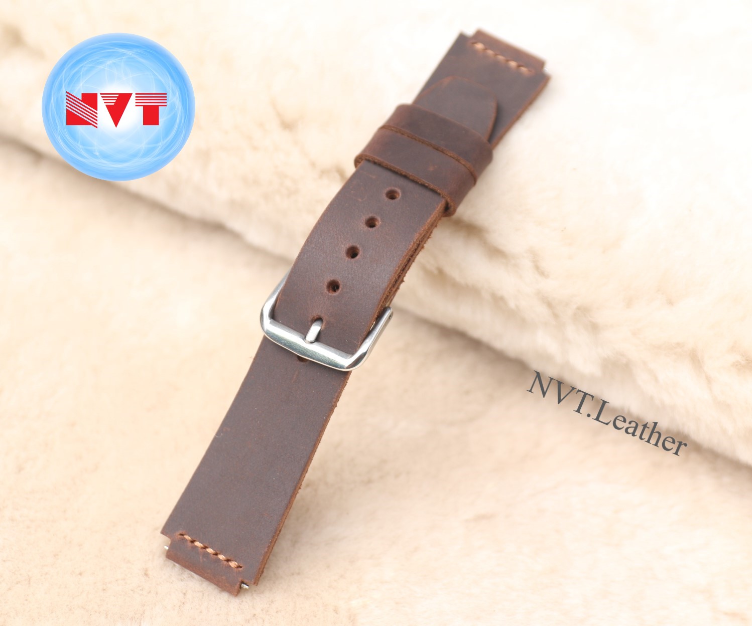 [HCM]Dây da thay thế đồng hồ Casio AE1200 da bò sáp