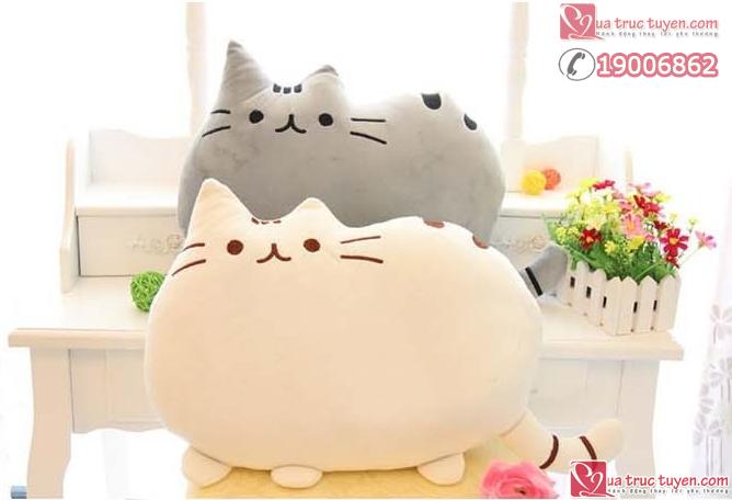 Mèo bông Pusheen dễ thương - trắng