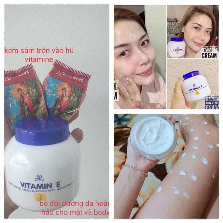 Kem Vitamin E dưỡng ẩm trắng da Thái Lan 200G