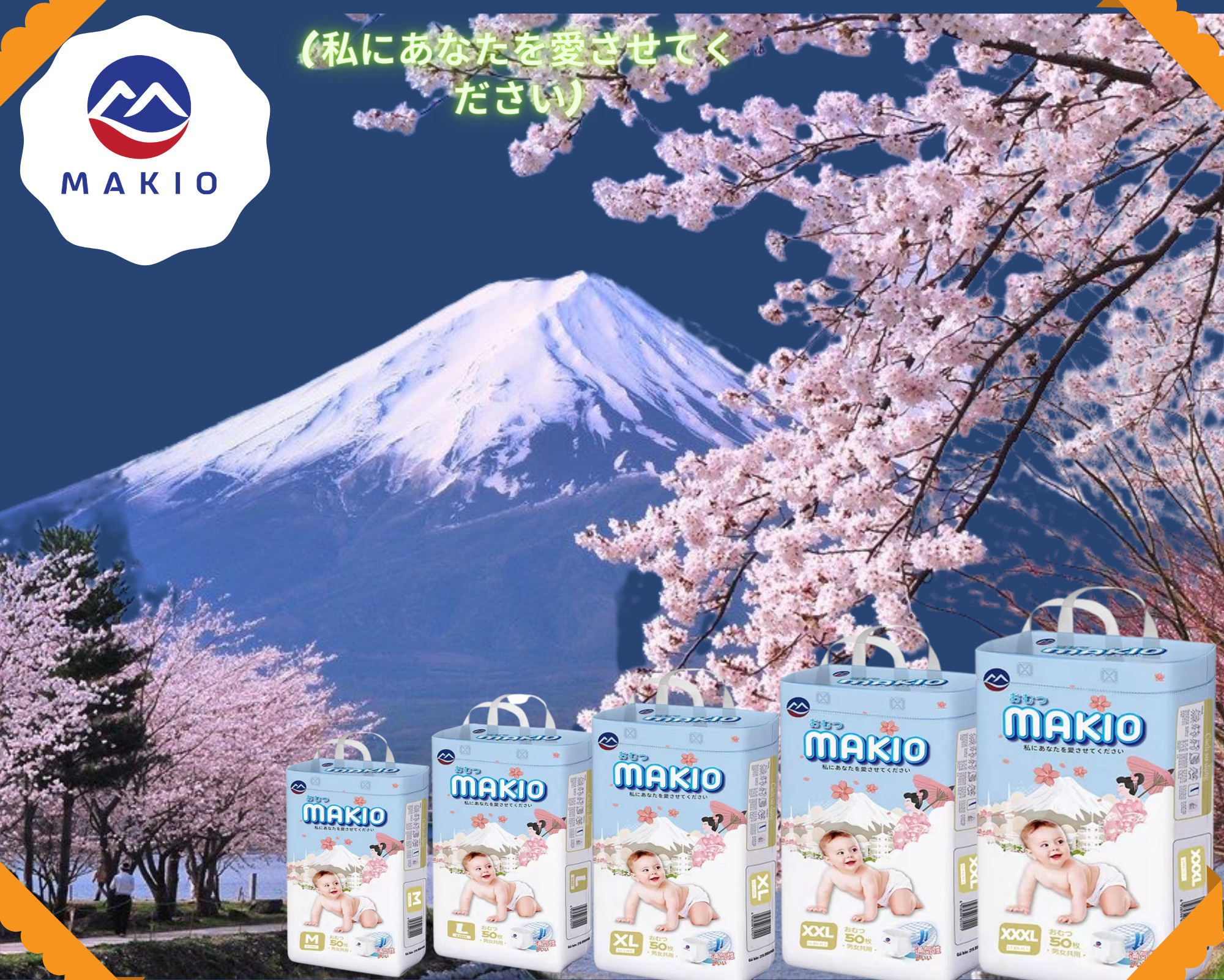 TẢ BỈM XUẤT NHẬT MAKIO