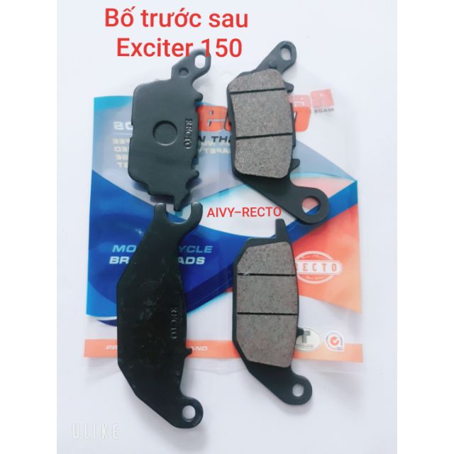Bố thắng recto Thái Lan gắn Exciter 150 trước sau chính hãng