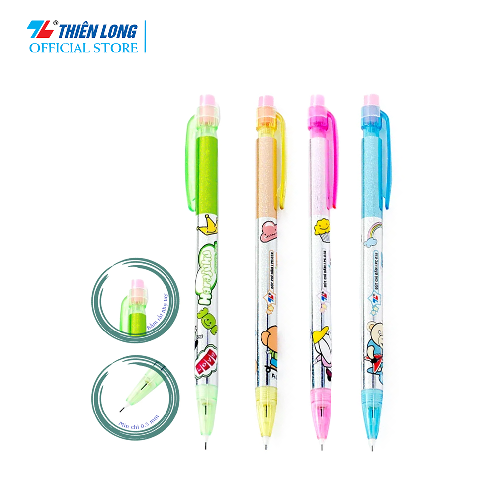 Combo 5 bút chì bấm thiên long pc-018