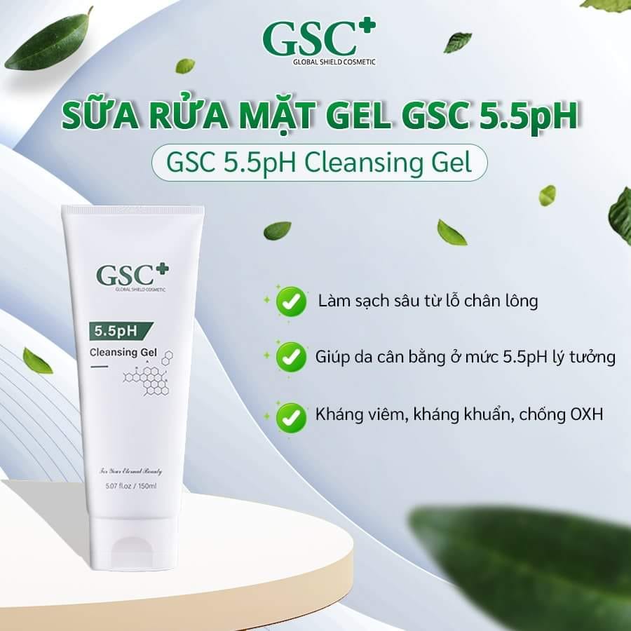 Sữa Rửa Mặt Gel GSC 5.5pH Cleansing Gel 150ml
