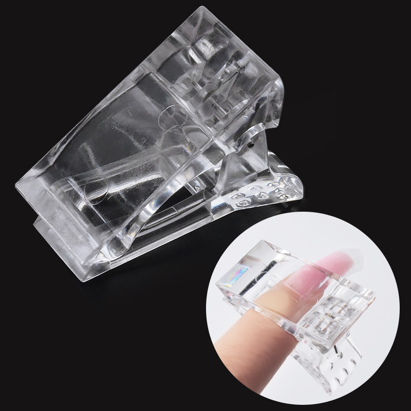 [HCM]Kẹp giữ móng úp gel gôm trong suốt