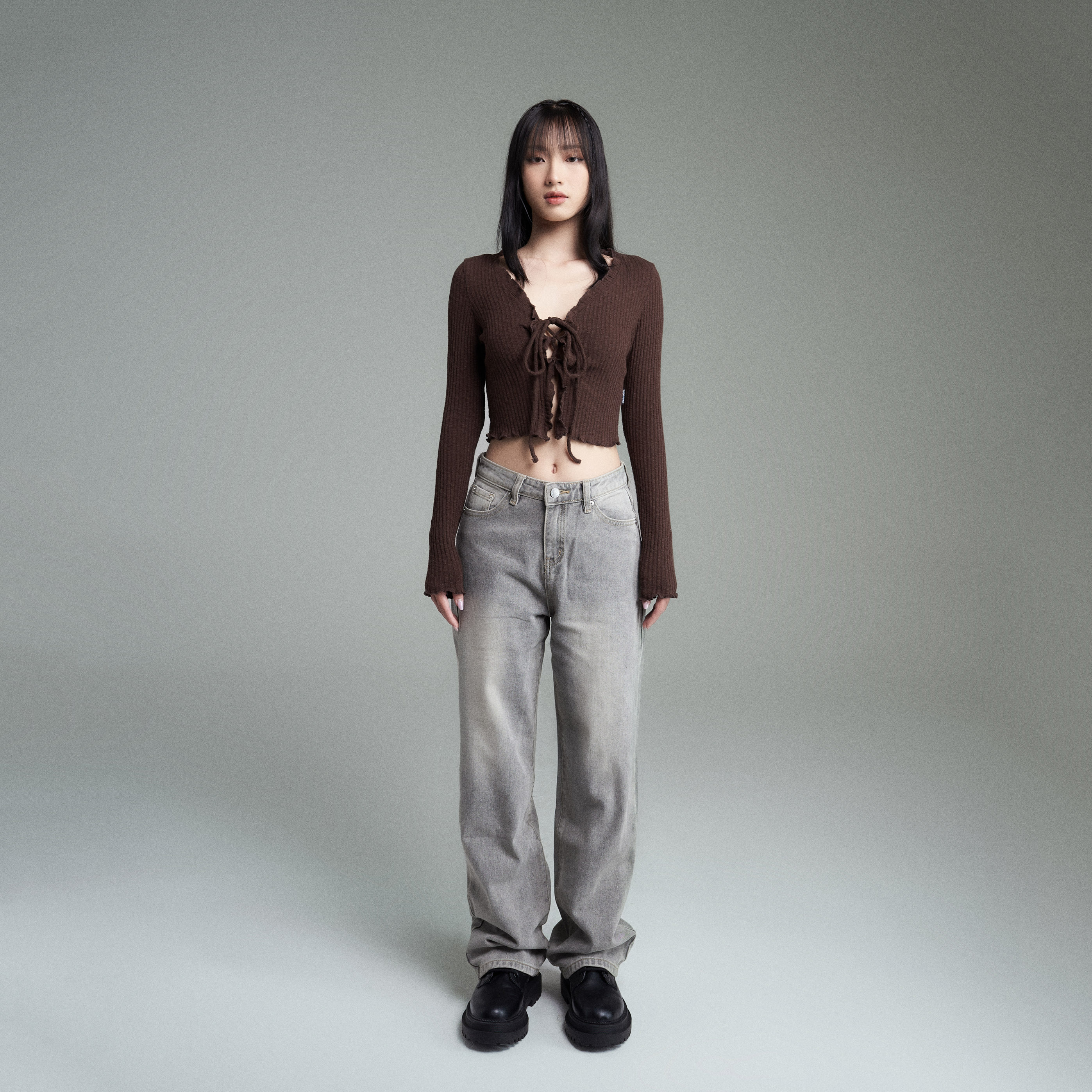 Áo Croptop Dài Tay PRADIES Lacies