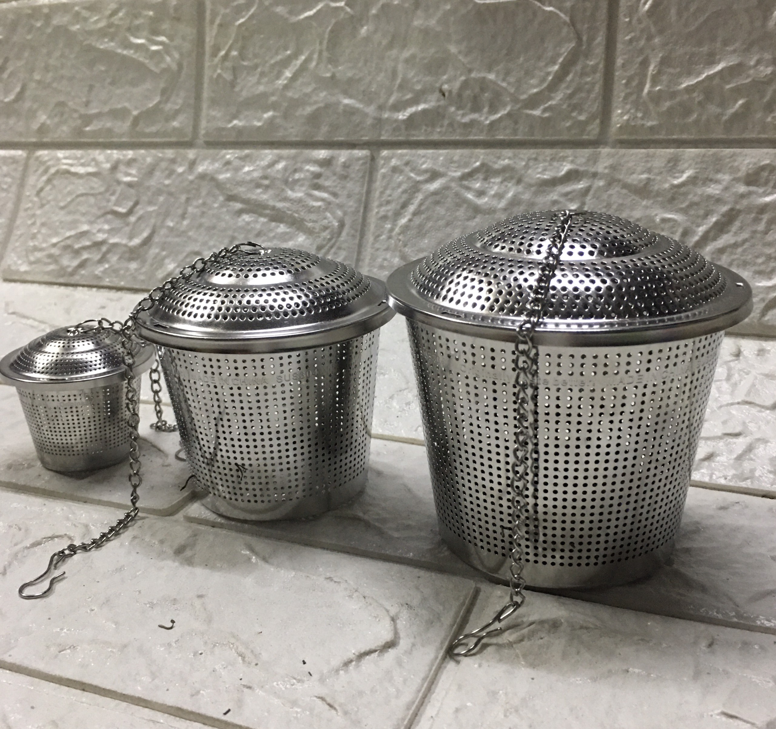 [HCM]Dụng cụ lọc trà thả ấm inox 304