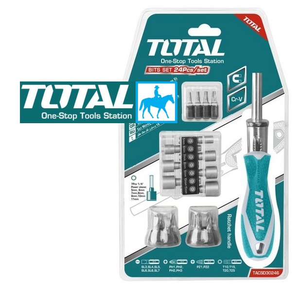 Bộ vít 24 chi tiết total tacsd30246