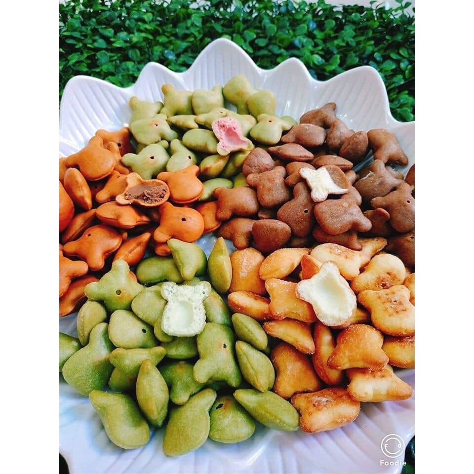 [HCM] [ 700.Gram ] BÁNH GẤU 3 loại NHÂN KEM MIX 3 SOCOLA - CHÙM NGÂY