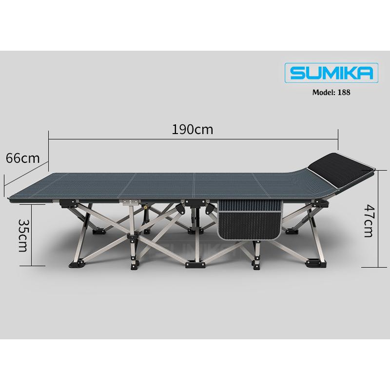 Giường xếp gấp gọn Sumika-188 (cho dân văn phòng, đi du lịch, trong nhà...)