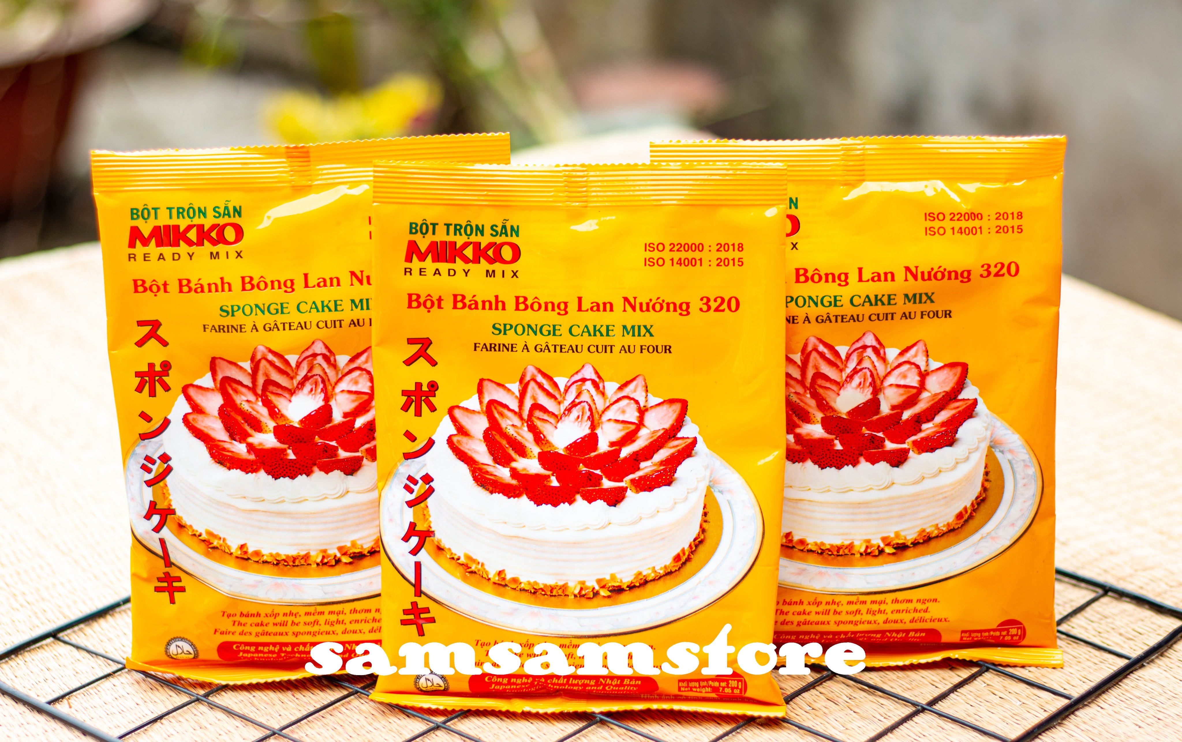 Bột làm bánh bông lan nướng Mikko
