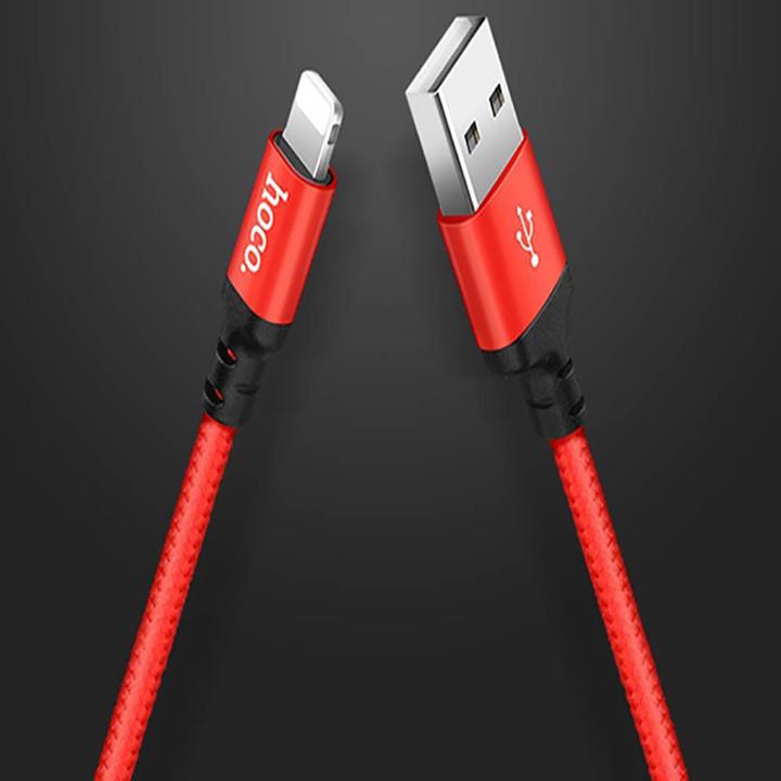Cáp sạc Hoco X14 2m cổng Lightning cho iPhone dài 2m