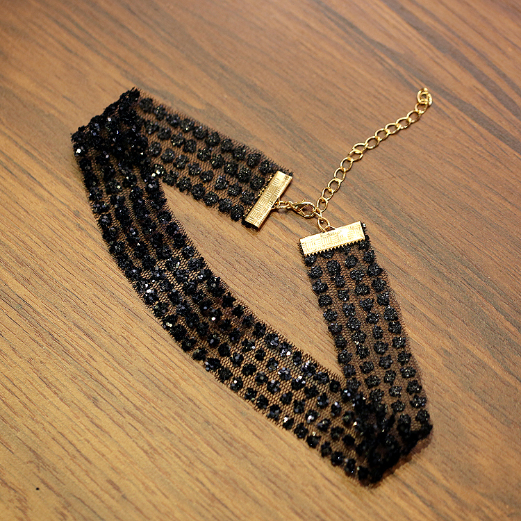 [HCM]Vòng cổ choker sequin lưới sang chảnh có video