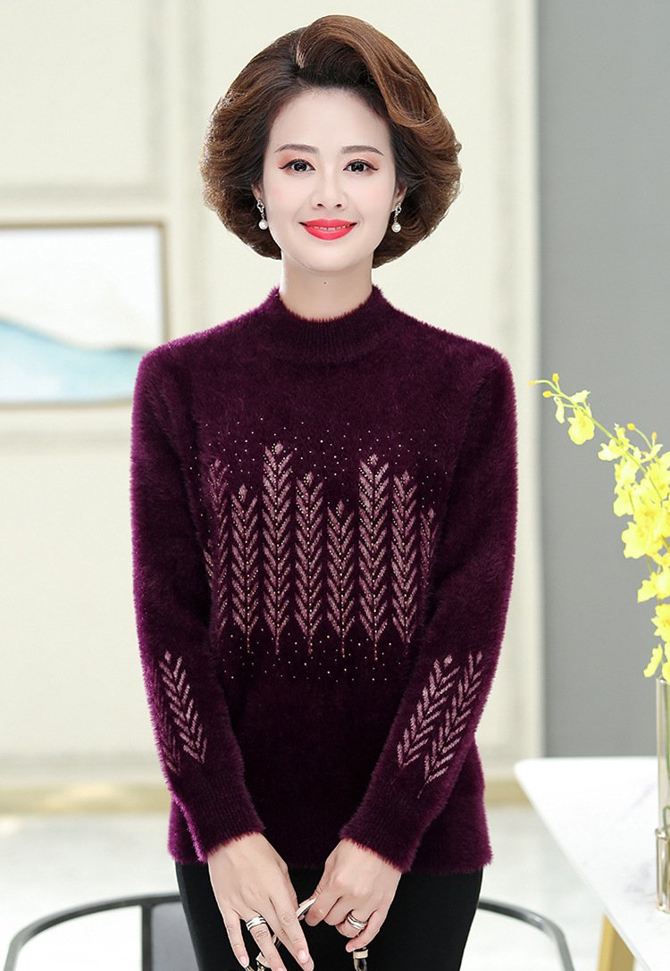 ÁO LEN NỮ TRUNG NIÊN, LEN LUA