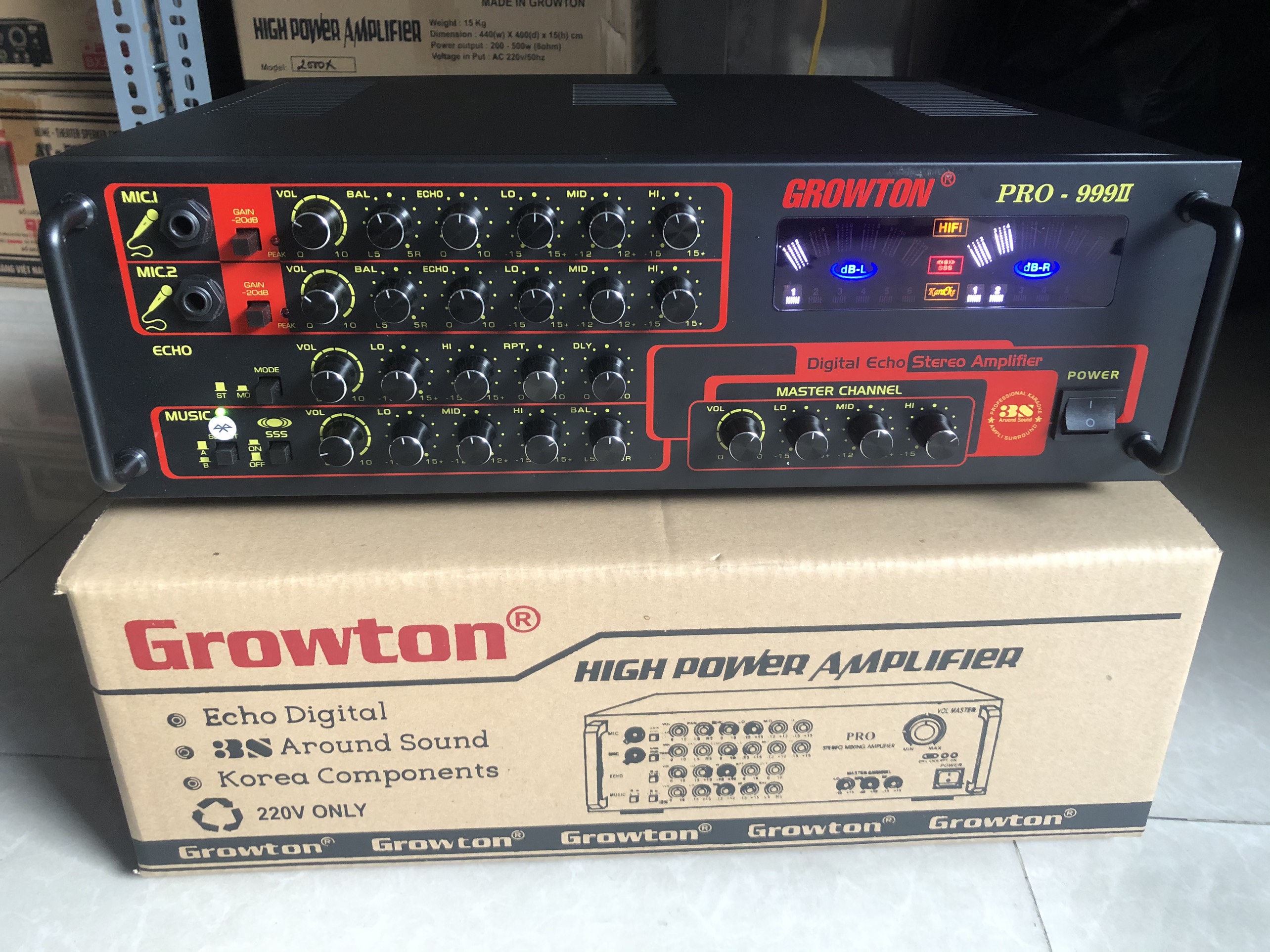 Amply Growton Pro-999II 12 sò - Bluetooth
