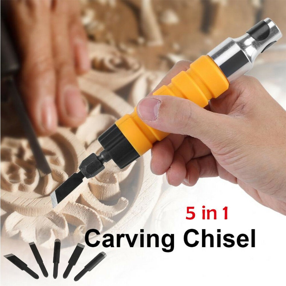Đục chạm khắc gỗ loại mới đồ nội thất điện dụng cụ khắc rễ mộc, khắc gỗ đục